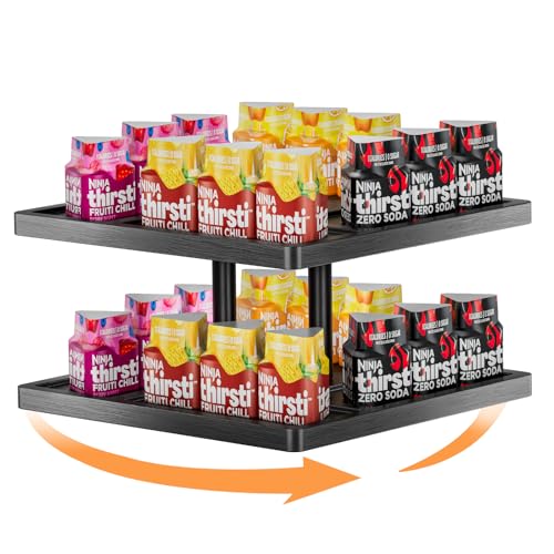 Image of Flavor Storage Holder for Ninja Thirsti, 360 Rotating Storage Rack Holds 24 Pods, Compatible with Ninja Thirsties Drink System Soda Machine Syrup Holder Accessories (Shelf Only)