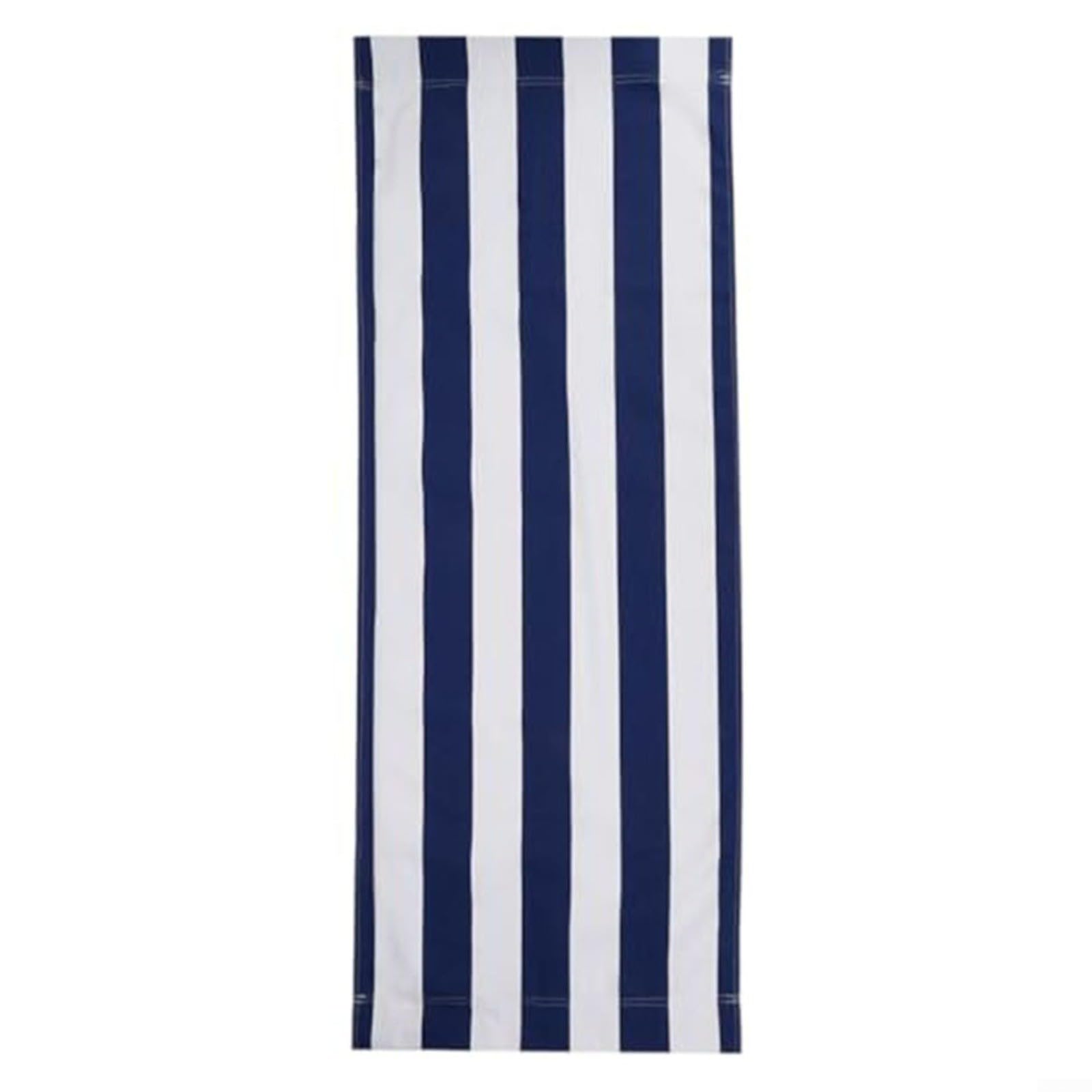 120 x 44 cm, sedia a sdraio di ricambio in tela a righe blu e bianche, pieghevole, reclinabile, per prendere il sole, giardino, cortile, spiaggia, relax (1 pezzo)
