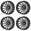 4x Carmani Felgen Alufelgen 17 Fritz 8,5x20 ET35 5x112 black kompatibel mit Skoda Karoq Kodiaq Octavia Superb