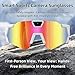 PIEPIE Smart Camera Glasses, Outdoor Sports HD Recording Video, Cycling Action Sunglasses, 64G ROM Wearable Audio take a Picture Wireless Photography Shooting VCR，Suitable for Men and Women (Red)