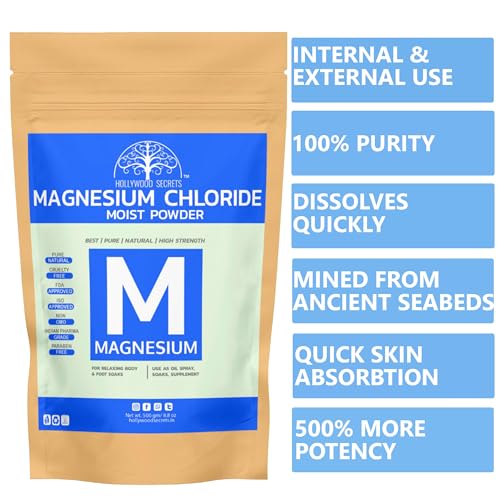 Hollywood Secrets Natural Magnesium Chloride Minerals Pharma Grade 500gm - Image 4