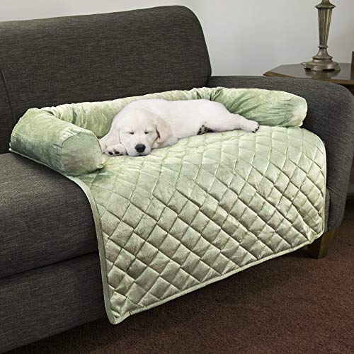 PETMAKER Furniture Protector Pet Cover with Bolster in Sage for Dogs, 35
