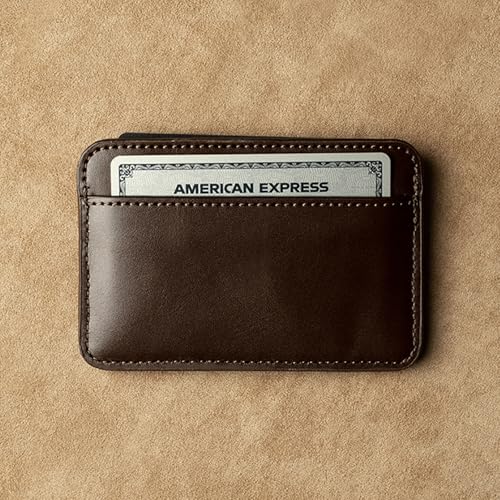 Image of Theater 1705 Men's Card Holder Wallet | Slim Faux Leather Card Case for Men | Compact RFID Style Card Organizer for Daily Use