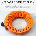 Drill Bit Sharpener, Power Drill Bit Grinding Attachment, Portable Angle Grinder Attachment, Universal Drill Bit Sharpener Tool for 2-13mm Bits 125 mm Grinder, Restore Dull Bits with Precision