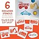 Aladine - 6 Schablonen für Kinder, Fahrzeuge