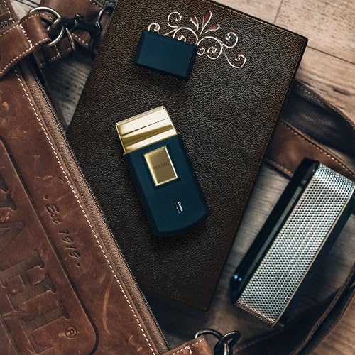 Wahl Travel Shaver Gold Edition- Schnurloser und wiederaufladbarer Elektrorasierer für Männer, ideal für Reisen, zum Schneiden von Haaren und Bart, kompakt und tragbar