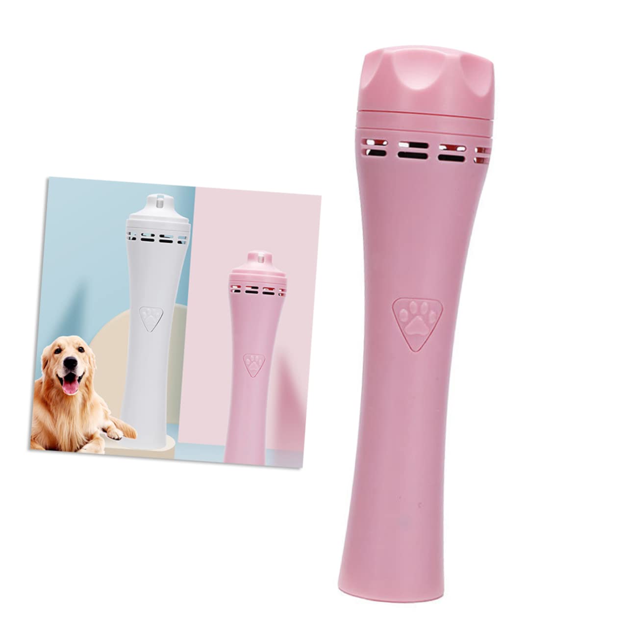 Tronchese Unghie Elettrico per Animali, Taglio Sicuro Rosa | Plastica Resistente, Finitura Liscia, Uso Semplice, per Gatto e Cani, Strumenti per Unghie Domestiche