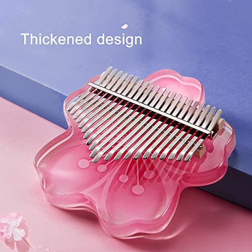 YUEQING Kalimba 17 Touches Sakura Marimba Feuille Acrylique Transparente 21 Touches Peintes Piano à Pouce Cadeau pour… - Les Beatles, Paul McCartney, John Lennon, RIngo Starr, George Harrison YUEQING Kalimba 17 Touches Sakura Marimba Feuille Acrylique Transparente 21 Touches Peintes Piano à Pouce Cadeau pour… – Image 5