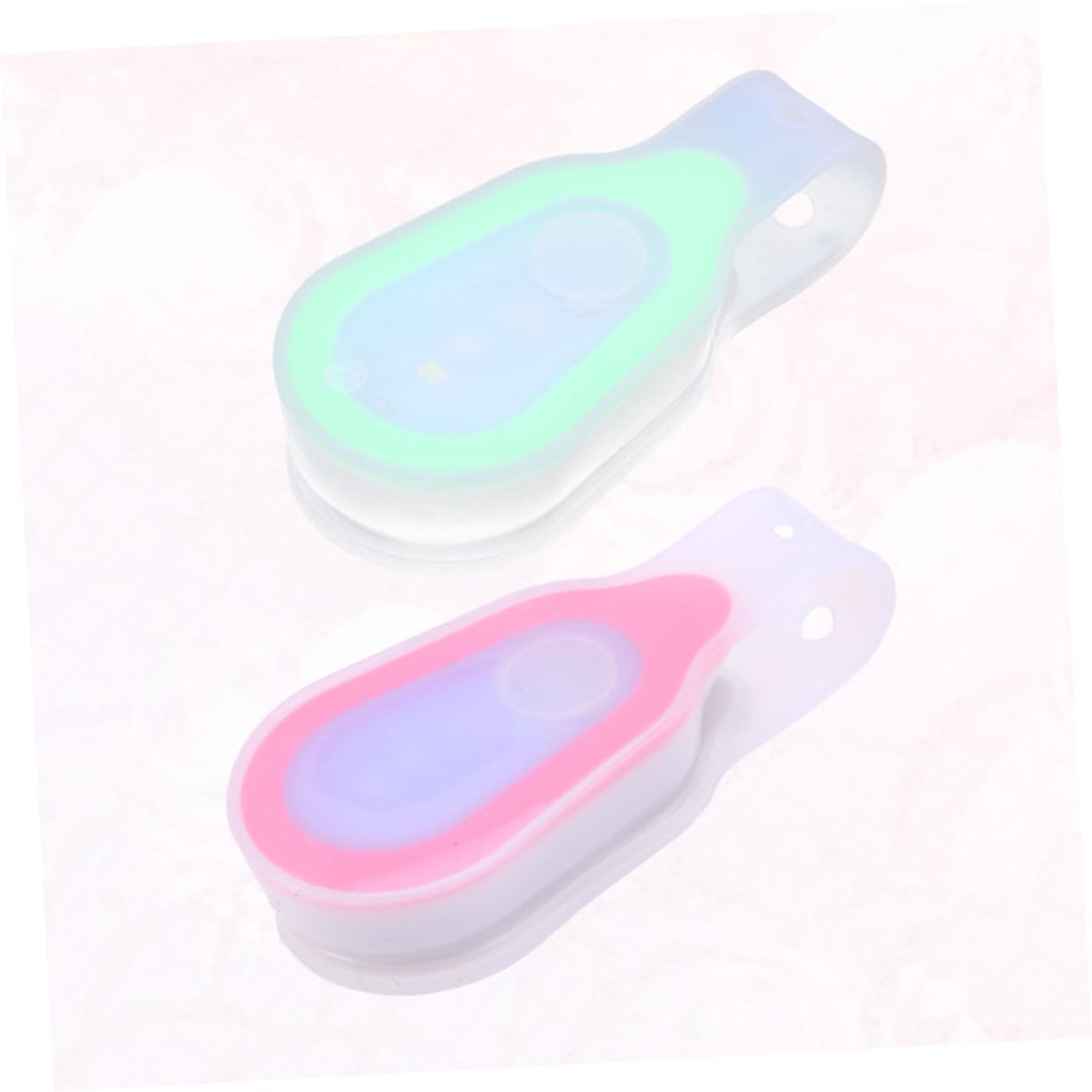 ARTSEWPLY 2pcs Led Safety Light for Running Silicone Clip Lights with Modes Fast Flash for Outdoor Activities Random Color