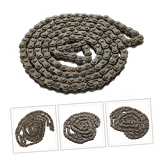 Cadena de rodillos de acero resistente para modificar karts y minibicicletas en plata 6