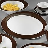 Platte Platte (Trio â€žSpringcolorsâ€œ Zartbitter 23602 * Porzellan * Mikrowellengeeignet * Spuelmaschinenfes)