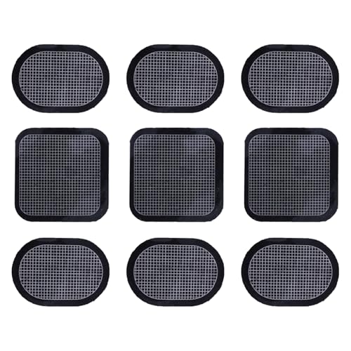 Bamyli Electrodes pour Slendertone Electrostimulateur, Lot de 9 Électrodes de Rechange avec Gel Adhésif, Compatibles avec Ceinture Abdominale et Autres Appareils de...