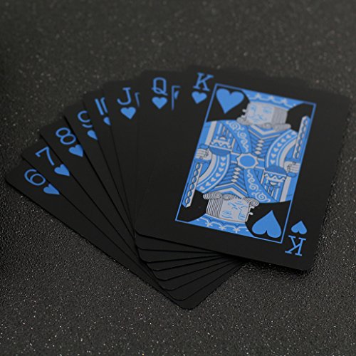 Schwarze Spielkarten Wasserdichtes Pokerkarten Profi Poker Playing Cards Karte Spielkarte Playing Cards aus Plastik Top Qualität Plastic Poker für Ihr Poker Vergnügen – Bild 8