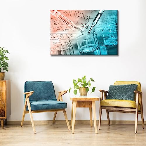 Image of TUMOVO 1 Pieces Medical Pictures Home Decor Home Decor Young Scientist Canvas Paintings Wall Art for Living Room Print on Canvas Framed Ready to Hang (16 inch Wx24 H)