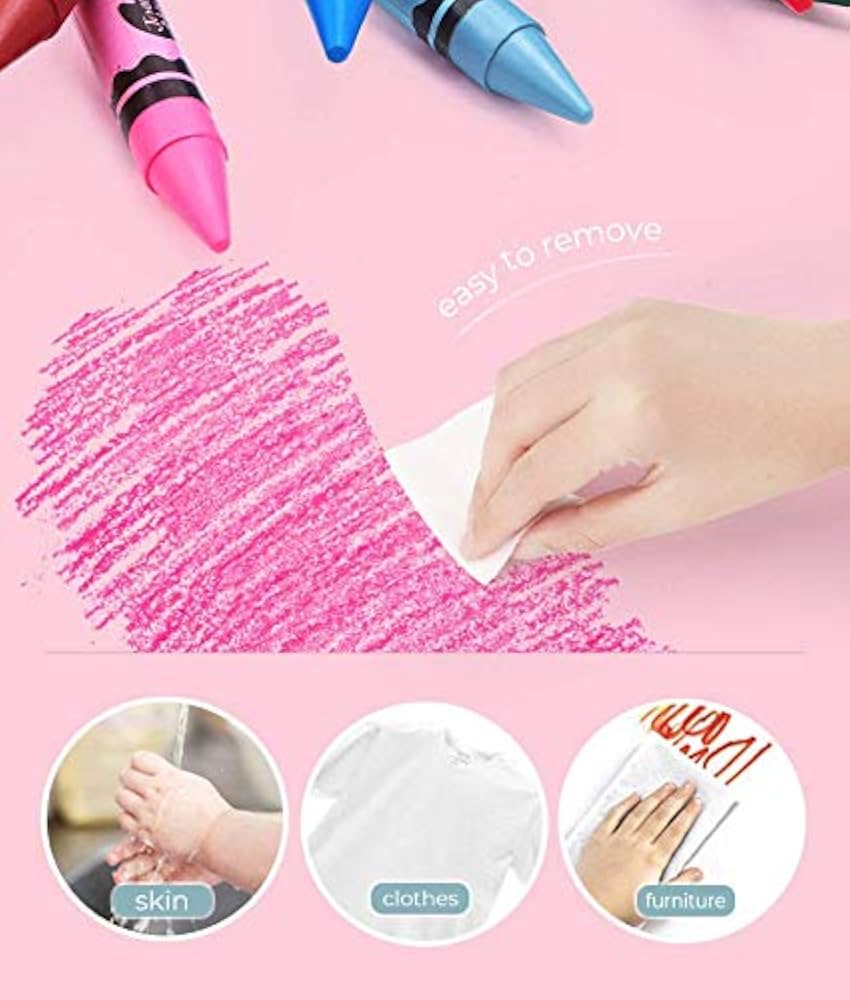 Jar Melo ジャーメロ　無毒の洗えるクレヨン 36色 Amazon.com: Jar Melo Washable Crayon Set for Children