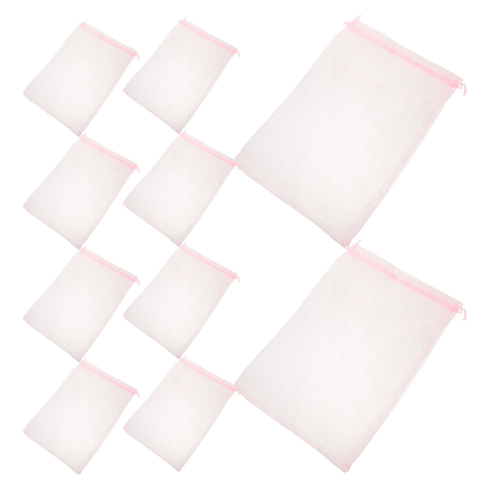 Holibanna Sachets Présents en Organza 20 X 30 CM Paquet à Cordon Transparents 100 Pièces Pochettes pour Bijoux et Bonbons Paquet D’Anniversaire pour Femmes Polyvalents pour Mariage et Fête