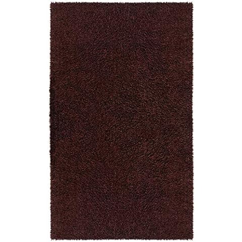 Brown 21x34" Shagadelic Chenille Twist Rug Cover