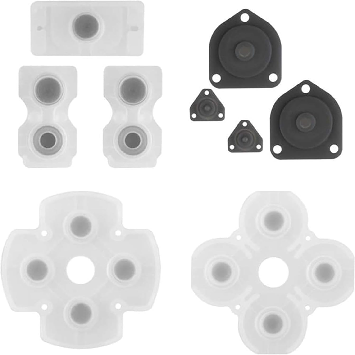 4 Sets Silicon Conductive Button Pads Controller Button Replacement Repair Part Compatible with Sony Playstation 4 PS4 Controller