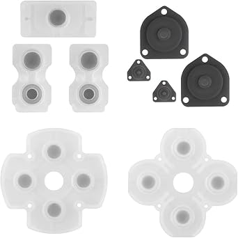 4 Sets Silicon Conductive Button Pads Controller Button Replacement Repair Part Compatible with Sony Playstation 4 PS4 Controller