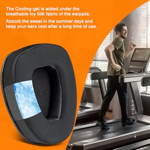 SOULWIT Cooling Earpads para BlueParrott B650/S650(650XT) Noise Cancelling Bluetooth Headset, Almohadillas de Espuma de Alta Densidad - CG Negro miniatura 7