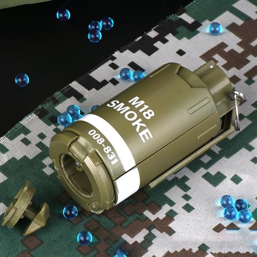 Gunyoo M18 Granate Spielzeug Kunststoff Handgranaten Spielzeug für Outdoor CS Spiel Cosplay Requisiten Geschenk 14+ (Green)