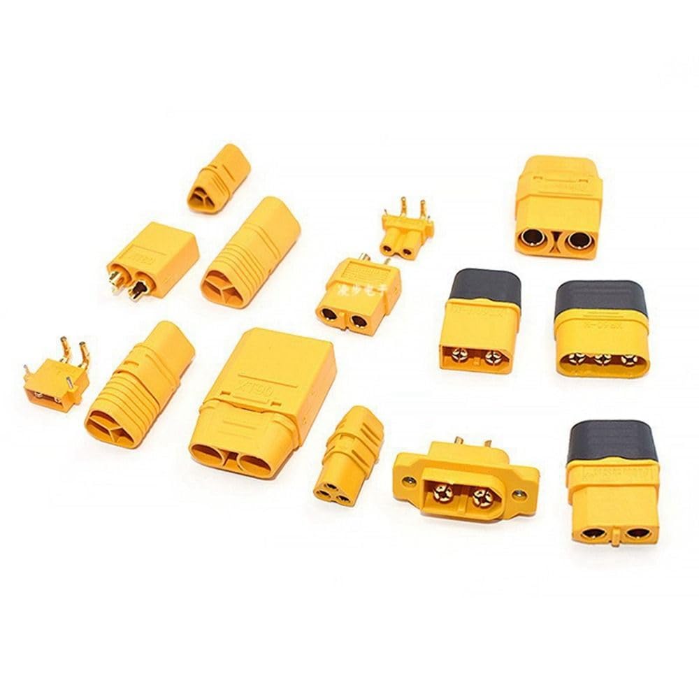 MR30/XT60 Female XT30 XT90U XT60H Male Connector Wire Cable for RC Aircraft Battery RC Remote Control Model Battery(XT60-F)