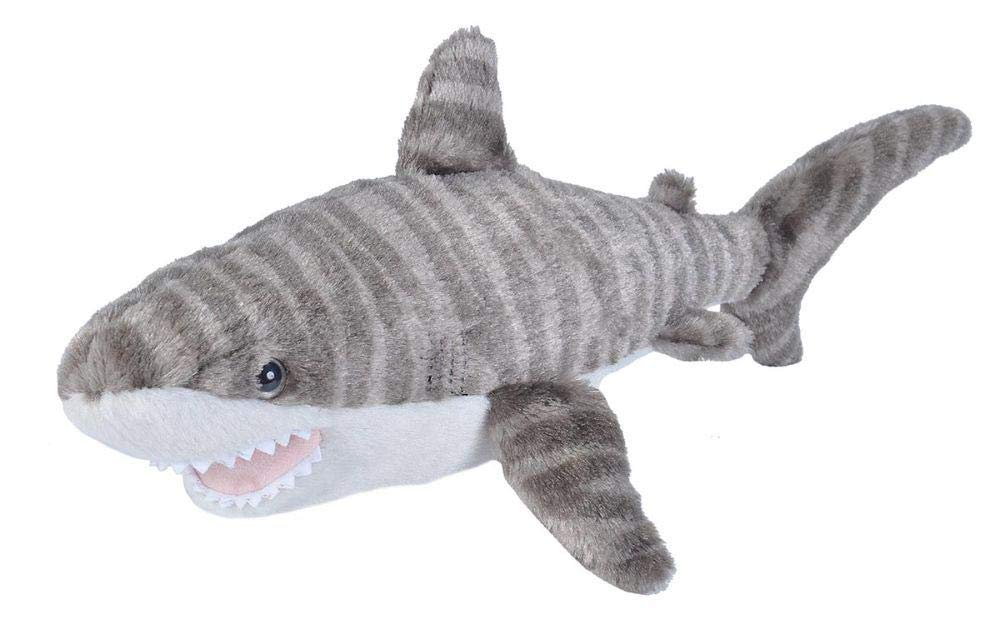 Wild Republic Tiger Shark Plush, Stuffed Animal, Plush Toy, Gifts for Kids, Cuddlekins 13 Inches - 13 in