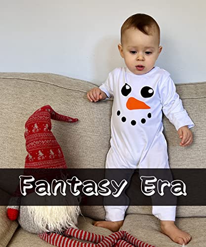 Fantasy Era Infant Christmas Baby Boy Girl Snowman Outfit Newborn Long Sleeve Clothes One-Piece Romper (0-3 Months) #TOP4