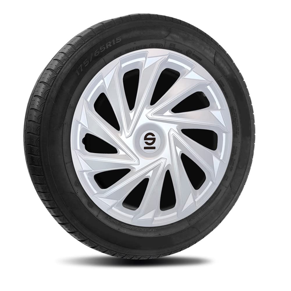 Sparco Set Copricerchi 4 Pezzi Varese 14 Pollici Argento