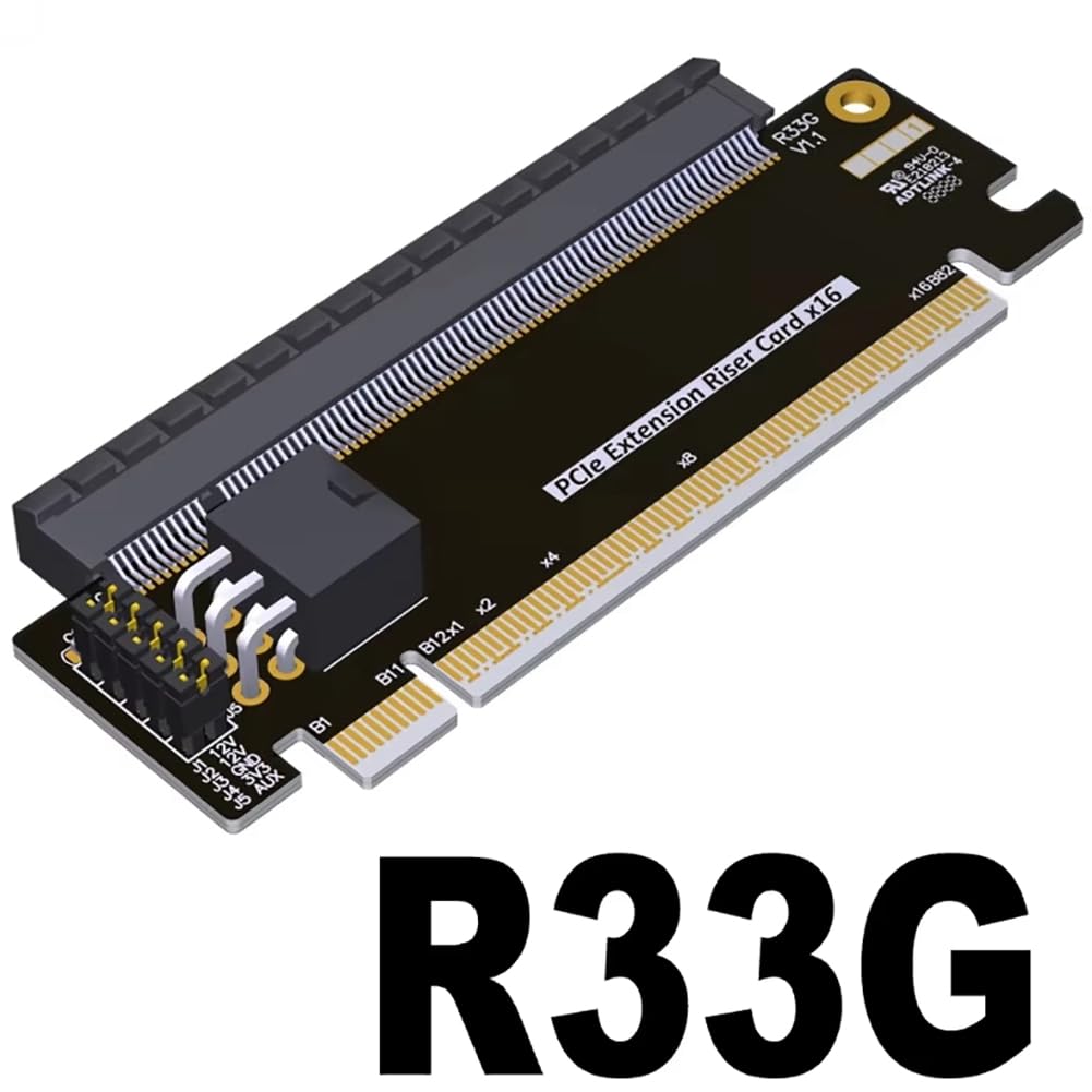 Amazon | Hoomyew PCI-E 5.0 X16ハーフハイトからフルハイトの延長