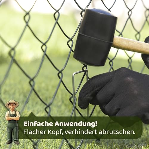 SeedPal Erdanker aus Stahl (50 Stück) - Verzinkt - 150 x 30 mm, Ø 3 mm – Ansicht 5