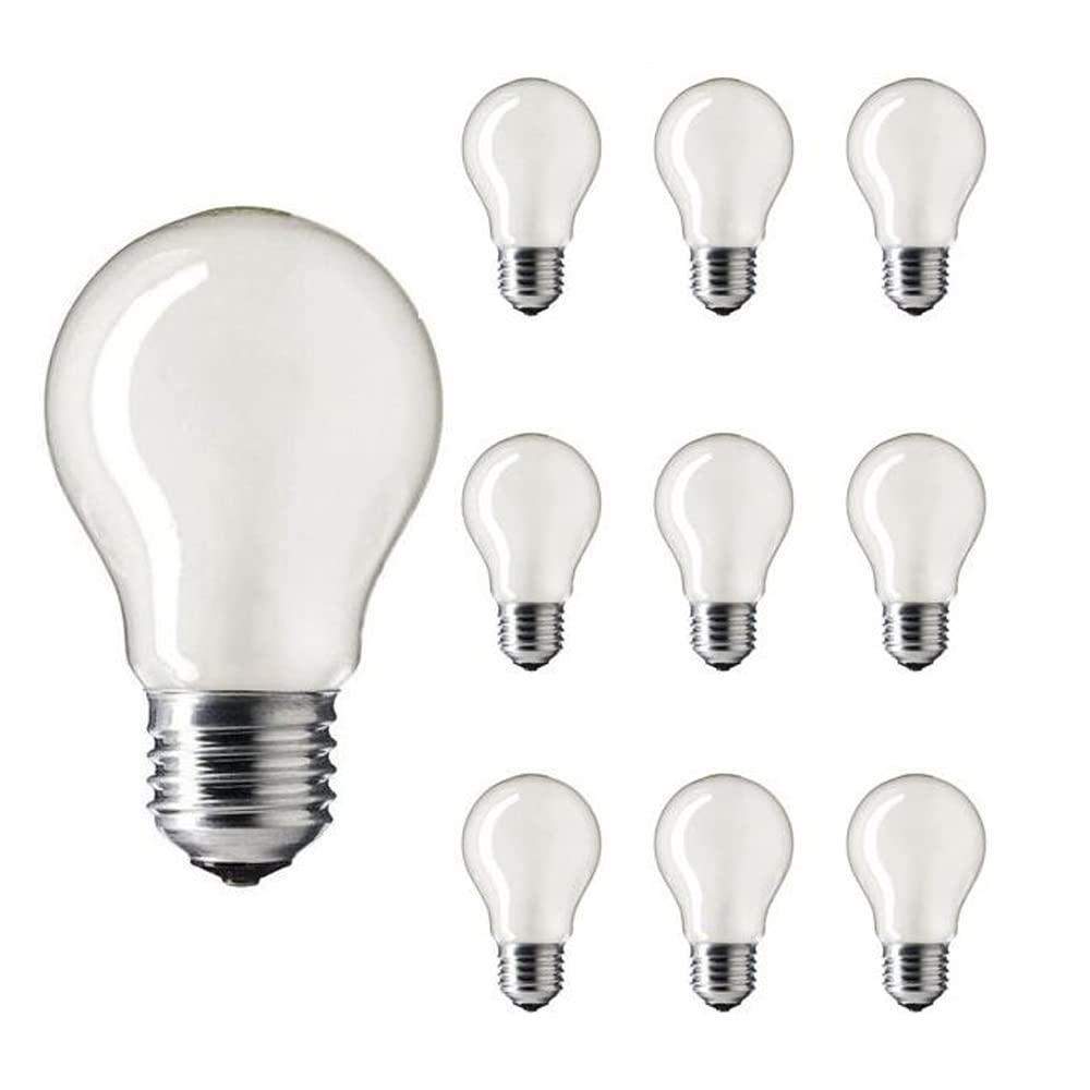 Swan Lightbulbs ES E27 Edison Screw, Pearl, 50V 60W, Pack of 10