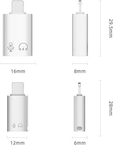 Miniatura 7 de AreMe Paquete de 2 adaptadores USB CUSB 3.0 hembra a Lightning macho OTG para iPhoneiPad, compatible con lector de tarjetas, disco U, unidad flash