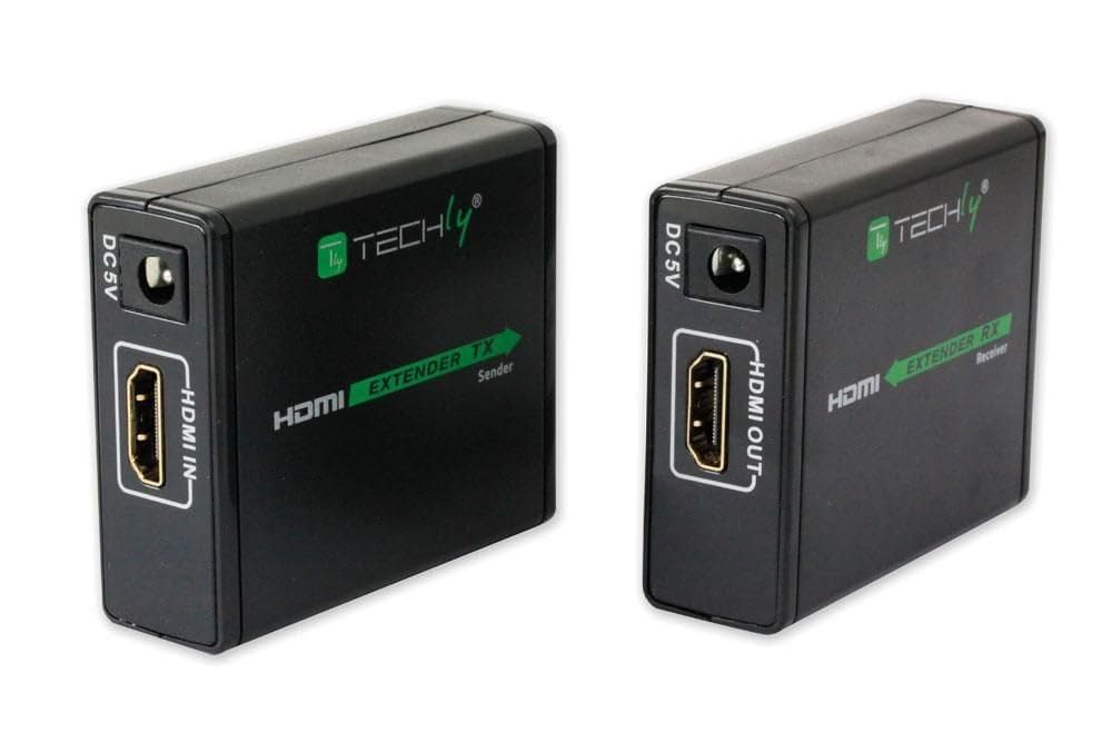 Techly 309739 Extender HDMI™ Full HD 3D su Cavo Cat. 5E/6/6A/7 Fino 60 Metri Nero