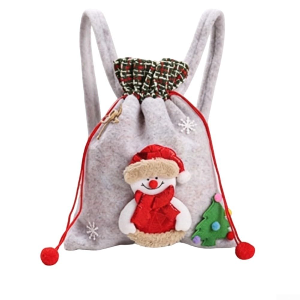 Bolsa de Dulces Navideña Gruesa de para suave Bolsa de Dulces(Snowman)