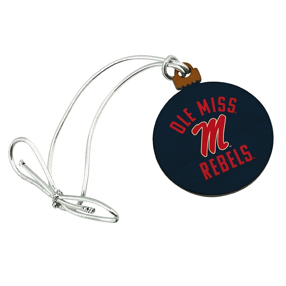 GRAPHICS & MORE University of Mississippi Rebels Mini Small Tiny Wood Christmas Tree Holiday Ornament