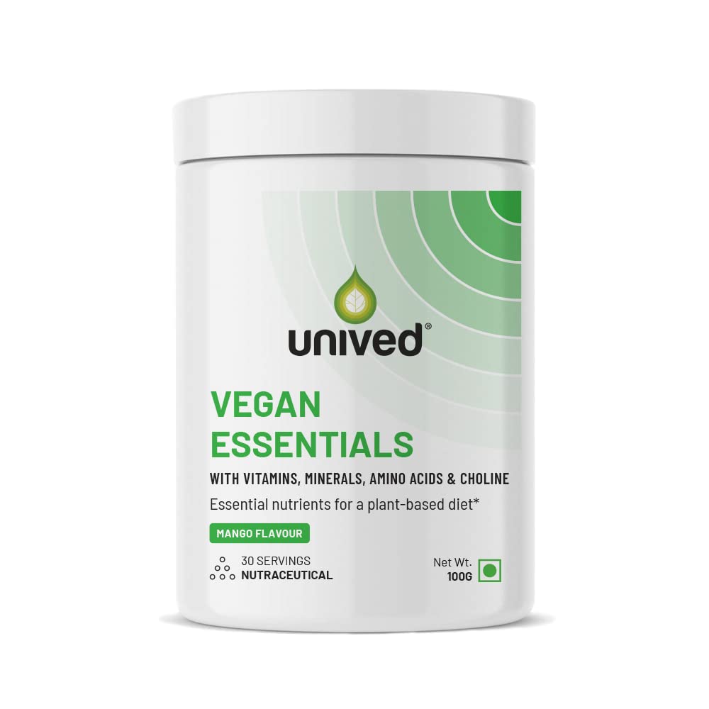 Unived Vegan Essentials | Formulated for those on a Plant-Based diet | Adequately dosed Key Vitamins, Minerals, Supergreens, and Amino Acids | 30 Servings (B0BR41F3J8) Amazon Price History, Amazon Price Tracker