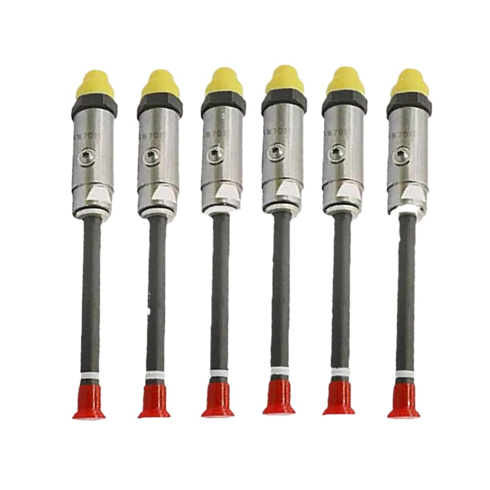 Mpbunjg Onecolor 6 Pcs Fuel Injector Pencil Nozzles 4W7017 0R3421 Or-3421 Compatible With 1970-2012 3306 3406 3406B 3406C 3412 Car Engine
