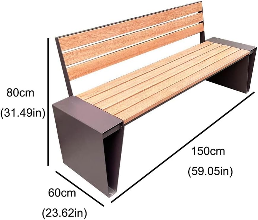 Patio Furniture Bench Park Chair Outdoor Stainless Steel Park Leisure Chair Outdoor Wrought Iron Seat Beach Chair Shopping Mall Rest Bench Outdoor Bench