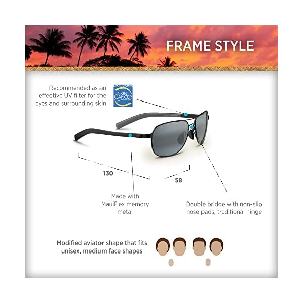 Maui Jim Unisex's Guardrails Sunglasses, Gloss Black/Neutral Grey Polarized, One Size - Image 7