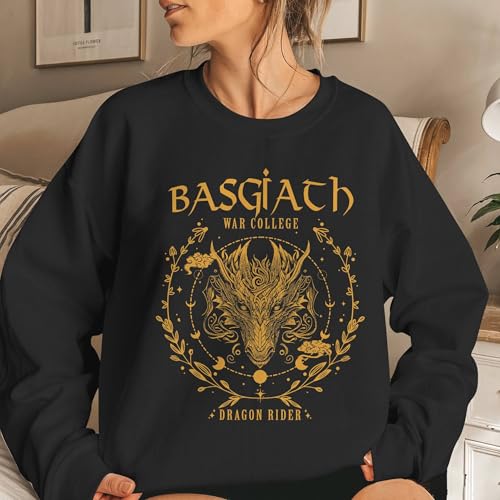 Kozmoz Inspire Basgiath Sweatshirt - War College Sweater - Dragon Wings Women Sweatshirts3