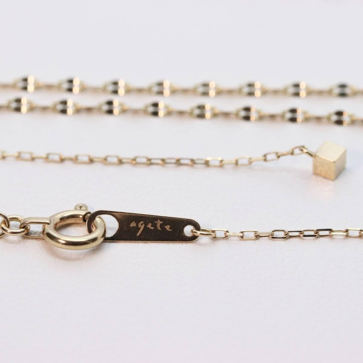 Amazon.co.jp: アガット K10 Y字 ロング ネックレス 24-833S 