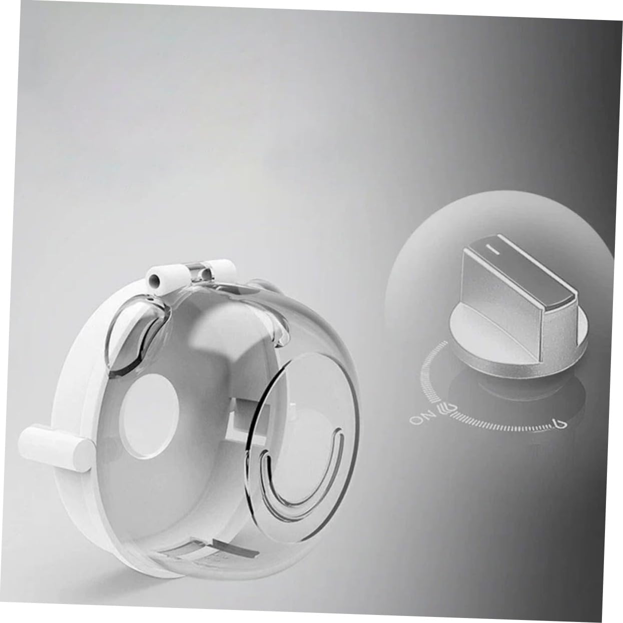 ibasenice 5pcs Gas Protective Cap Stove Top Covers for Gas Burners Safety Protection Cover Stove Guard Heat Resistant Material Easy Installation