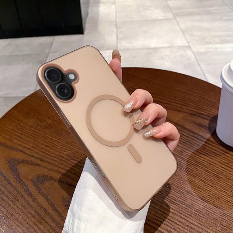 COVERLY Luxurious Magnetic Frosted Mist Wireless Charging iPhone 16 Hard PC Phone Case, Cool Anti-Fingerprint Semi-Transparent Shockproof Matte Paper Back Phone Protector for Apple iPhone 16 COVERLY Luxurious Magnetic Frosted Mist Wireless Charging iPhone 16 Hard PC Phone Case, Cool Anti-Fingerprint Semi-Transparent Shockproof Matte Paper Back Phone Protector for Apple iPhone 16