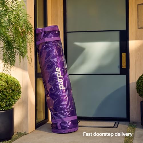 Image of PurpleFlex Split King Mattress, 8 inch Cooling Mattress with 2 inch GelFlex Grid | Pressure Relief, Temperature Neutral, Responsive, Breathable, Made in USA