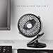 Mini Desk Fans, GuckZahl Clip Fan for Baby Stroller, Outdoor Camping, Office, Car and Home, 360 Degree Rotation, Adjustable speed and USB Rechargeable