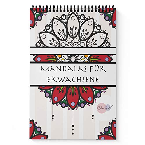 CDF Sports & Health Solutions Mandalas für Erwachsene - Malbuch Zum Ausmalen Und Entspannen - Mandala Colorkaft