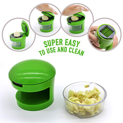 Strawberry Slicer Apple Slicer Corer 16 Thin Slices Garlic Slicer Garlic Press Slicer & Dicer 3 Pack Bundle