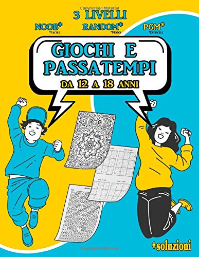 Giochi E Passatempi Da 12 A 18 Anni: Labirinti , Mandalas , Sudokus Livelli Progressivi + Soluzioni