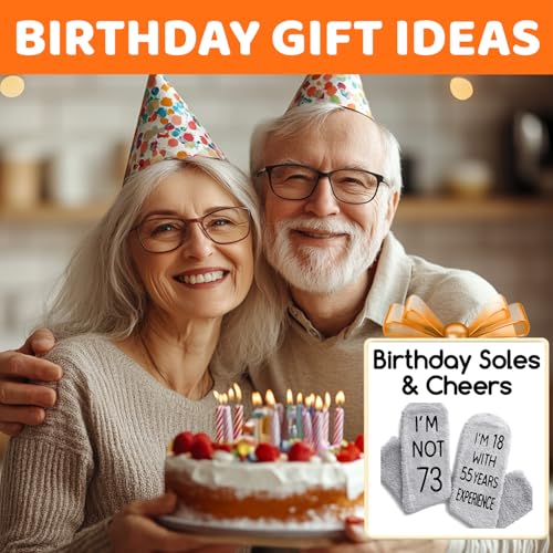 HAPPYPOP Birthday Gifts Ideas for Men - Gifts for 75th 90th 100th Year Old Male, Birthday Socks3